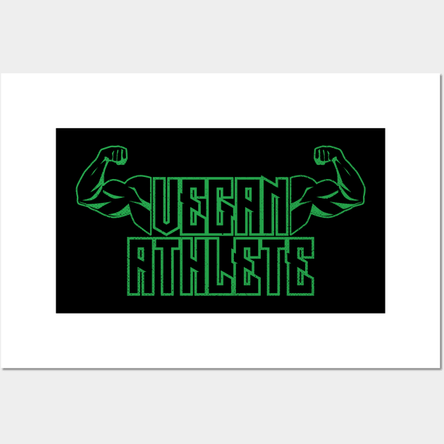 Vegan Athlete Vegan Fitness Wall Art by Beltschazar